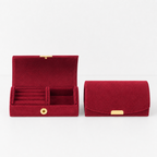 CouldNook Velvet Mini Travel Jewelry Box - Small Travel Organizer