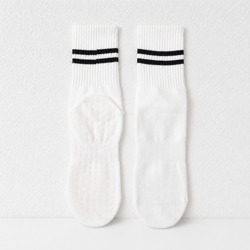 CouldNook Grip Striped Crew Socks - Home Studio Accent