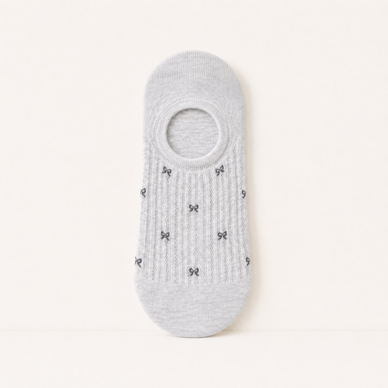 CouldNook Cozy Star Motif No-Show Socks - Low-Cut Shoe Accent