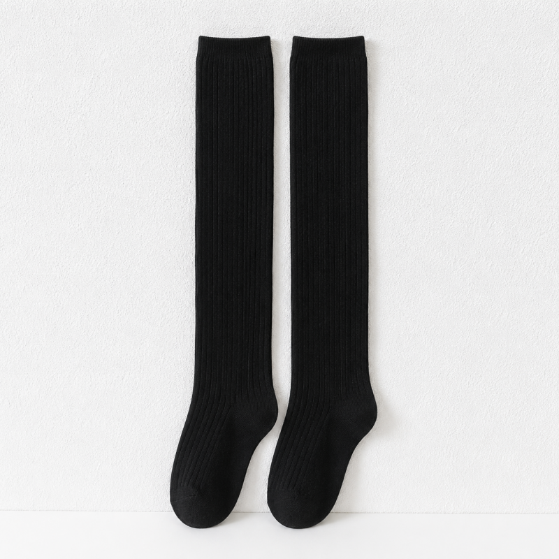 CouldNook Ribbed Over Knee Long Socks - Layered Outfit Accent