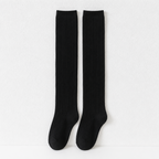 CouldNook Ribbed Over Knee Long Socks - Layered Outfit Accent