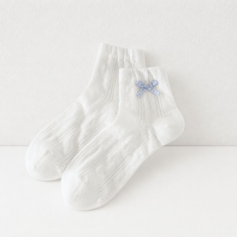 CouldNook Cozy Bow Detail Lace Socks - Sweet Everyday Accent