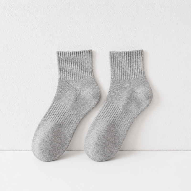CouldNook Cozy Ribbed Basic Socks Set - Everyday Length Options
