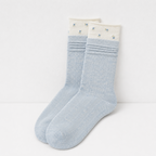 CouldNook Cozy Pattern Band Crew Socks - Warm Shoe Accent