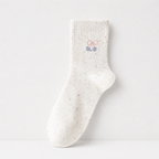 CouldNook Cozy Tiny Motif Crew Socks - Sweet Drawer Accent