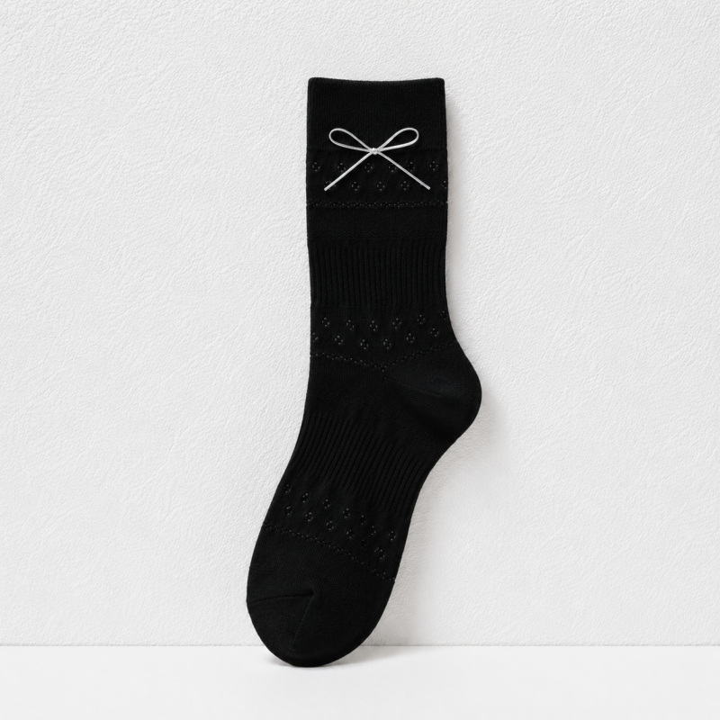 CouldNook Cozy Bow-Packaged Crew Socks - Giftable Drawer Accent