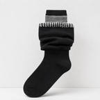 CouldNook Wide Stripe Crew Socks - Casual Wardrobe Accent