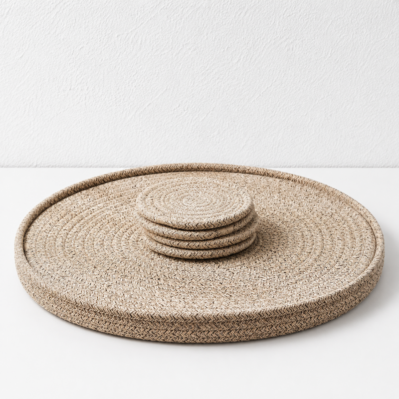 CouldNook Round Cotton Trivet - Minimal Table Heat Pad