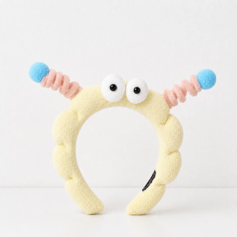 CouldNook Antenna Monster Plush Headband - Soft Hair Accessory