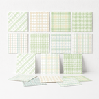 CouldNook Plaid Memo Paper - Aesthetic Fresh Grid Stationery
