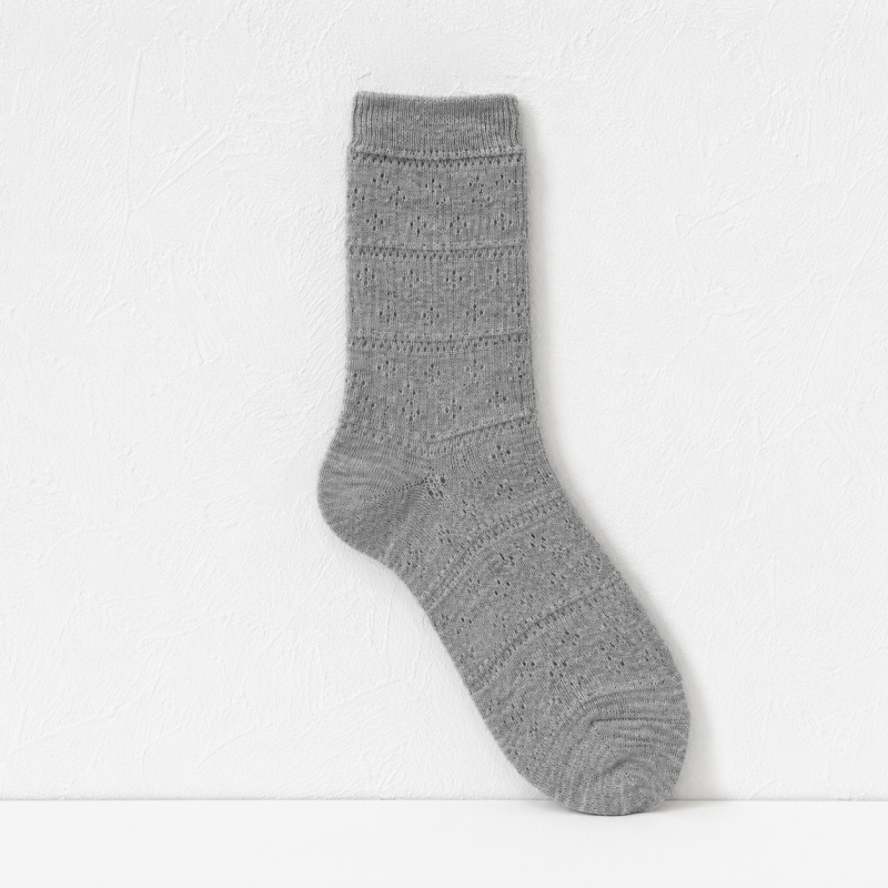 CouldNook Cozy Stripe Texture Crew Socks - Soft Drawer Accent