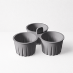 CouldNook 3-Cavity Silicone Egg Steaming & Baking Cup Mold - Kitchen Storage