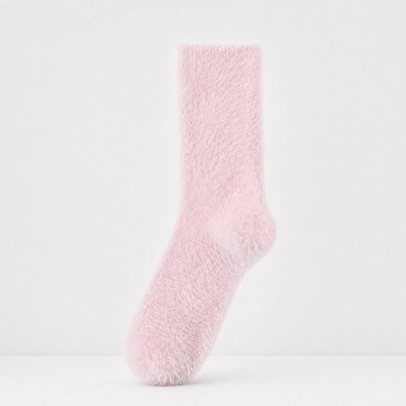 CouldNook Cozy Plush Thermal Crew Socks - Winter Home Accent