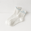 CouldNook Cozy Mixed Detail Crew Socks - Giftable Drawer Accent