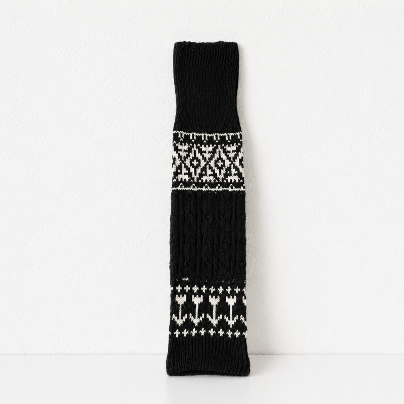 CouldNook Cozy Nordic Pattern Leg Warmer - Warm Layered Accent