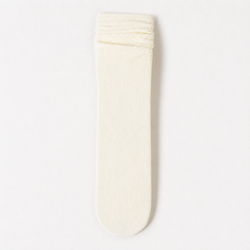 CouldNook Cozy Scalloped Cooling Crew Socks - Light Shoe Accent