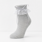 CouldNook Letter Detail No Show Socks - Everyday Footwear Helper
