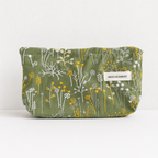 CouldNook Embroidered Cosmetic Bag - Aesthetic Cotton-Linen Case