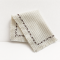 CouldNook Fringed Cotton Placemat - Aesthetic Textured Napkin