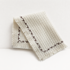 CouldNook Fringed Cotton Placemat - Aesthetic Textured Napkin