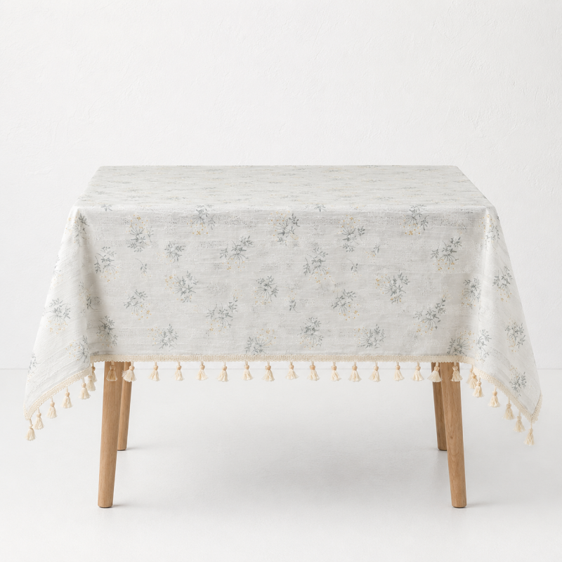 CouldNook Floral Lace Tablecloth - Aesthetic Pastoral Dust Cover