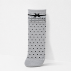 CouldNook Cozy Dot Bow Crew Socks - Layered Dress Accent