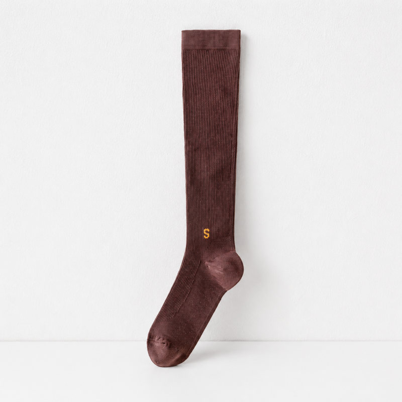 CouldNook Cozy Compression Knee High Socks - Active Support Accent