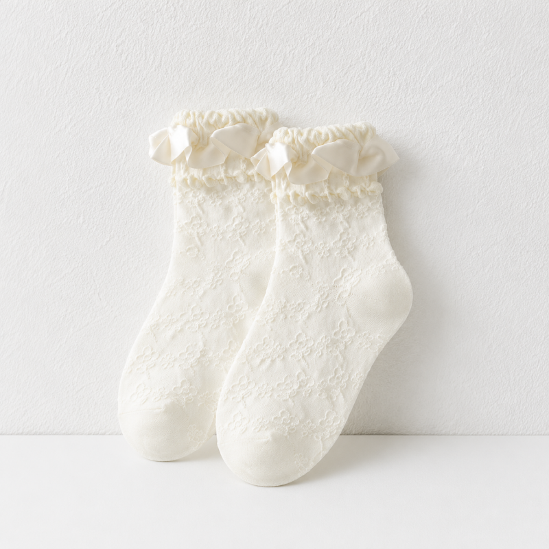CouldNook Ruffle Trim Short Socks - Soft Shoe Accent