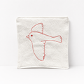 CouldNook Apple Embroidered Fabric Coaster - Home Table Textile