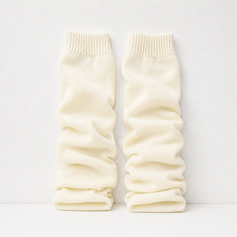 CouldNook Slouchy Ribbed Leg Warmer Socks - Layered Shoe Accent