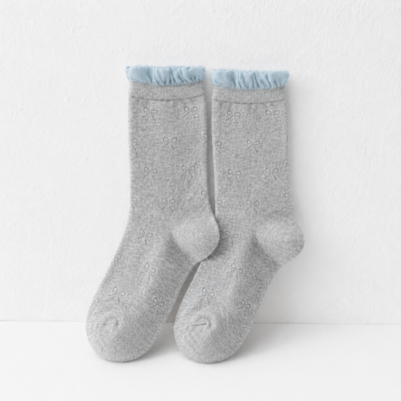 CouldNook Cozy Soft Sheer Crew Socks - Gentle Outfit Accent