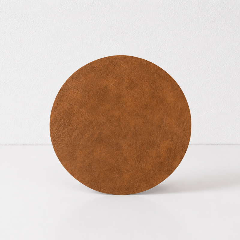 CouldNook Round PU Leather Placemat - Waterproof Table Mat
