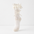 CouldNook Sheer Floral Mid Calf Socks - Delicate Footwear Accent
