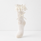 CouldNook Sheer Floral Mid Calf Socks - Delicate Footwear Accent