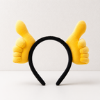 CouldNook Gesture Plush Headband - Soft Hair Accessory