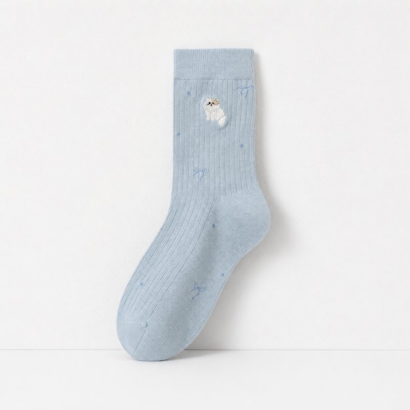 CouldNook Cartoon Mid-Calf Socks - Skirt Styling Accent