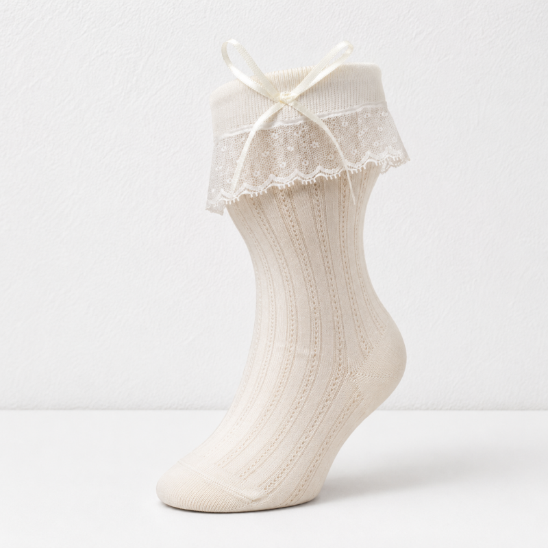 CouldNook Letter Detail No Show Socks - Everyday Footwear Helper