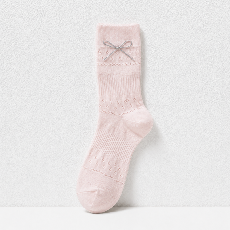 CouldNook Cozy Bow-Packaged Crew Socks - Giftable Drawer Accent