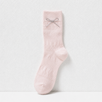 CouldNook Cozy Bow-Packaged Crew Socks - Giftable Drawer Accent