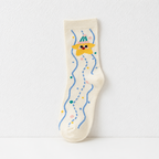 CouldNook Illustrated Animal Crew Socks - Gift Drawer Accent