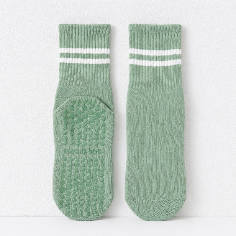CouldNook Grip Striped Crew Socks - Home Studio Accent