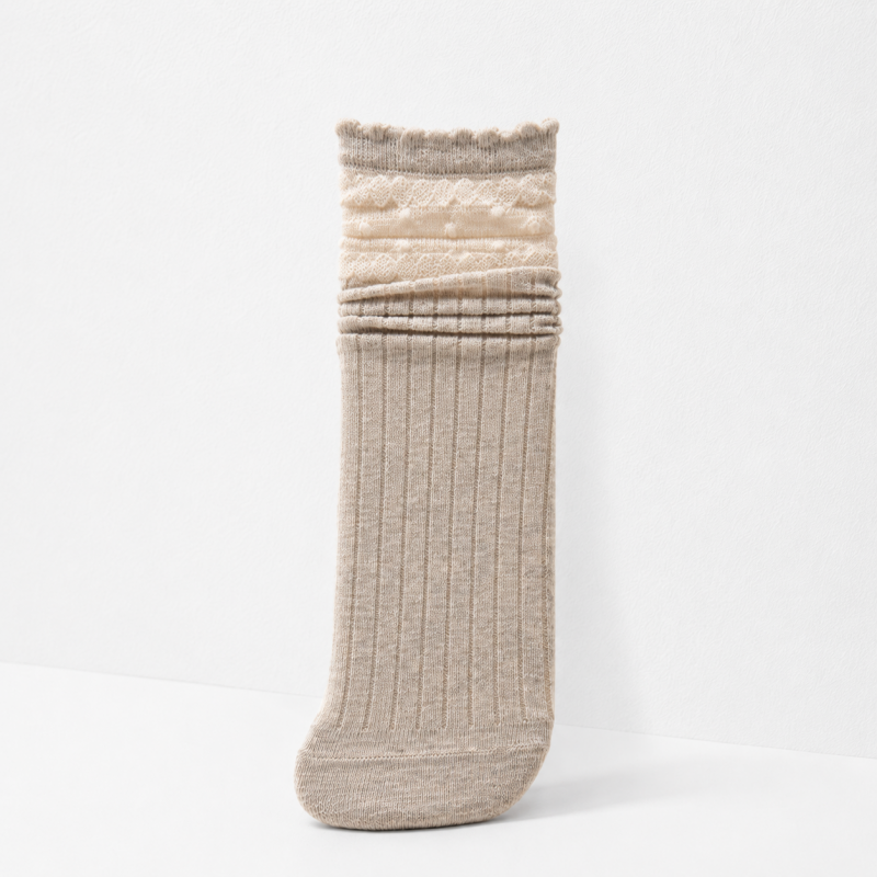 CouldNook Cozy Dot Bow Crew Socks - Layered Dress Accent