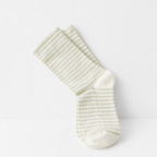 CouldNook Cozy Fine Stripe Crew Socks - Everyday Lounge Accent