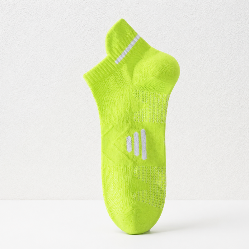CouldNook Men Bright Accent Low Cut Socks - Casual Shoe Detail