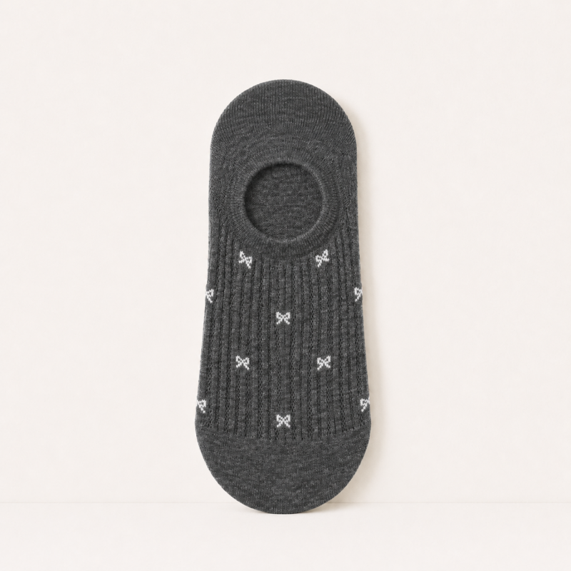 CouldNook Cozy Star Motif No-Show Socks - Low-Cut Shoe Accent