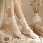 CouldNook Ruffle Trim Crew Socks - Sweet Shoe Accent
