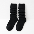 CouldNook Light Rib Crew Socks - Simple Footwear Accent