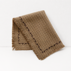 CouldNook Fringed Cotton Placemat - Aesthetic Textured Napkin