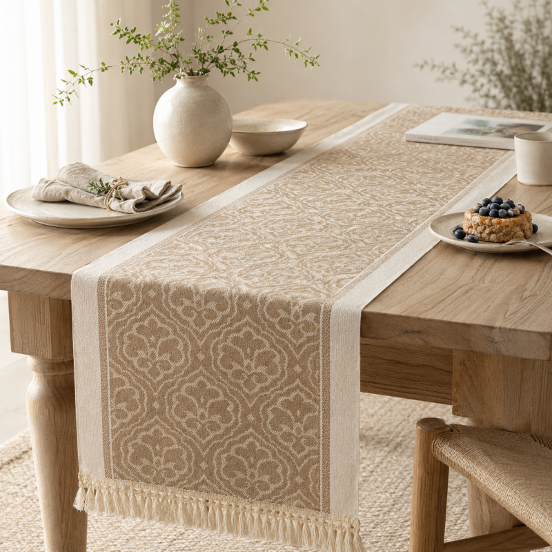 CouldNook Boho Fringle Table Runner - Vintage Tassel Home Decor