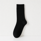 CouldNook Ribbed Bow Accent Crew Socks - Daily Wardrobe Helper